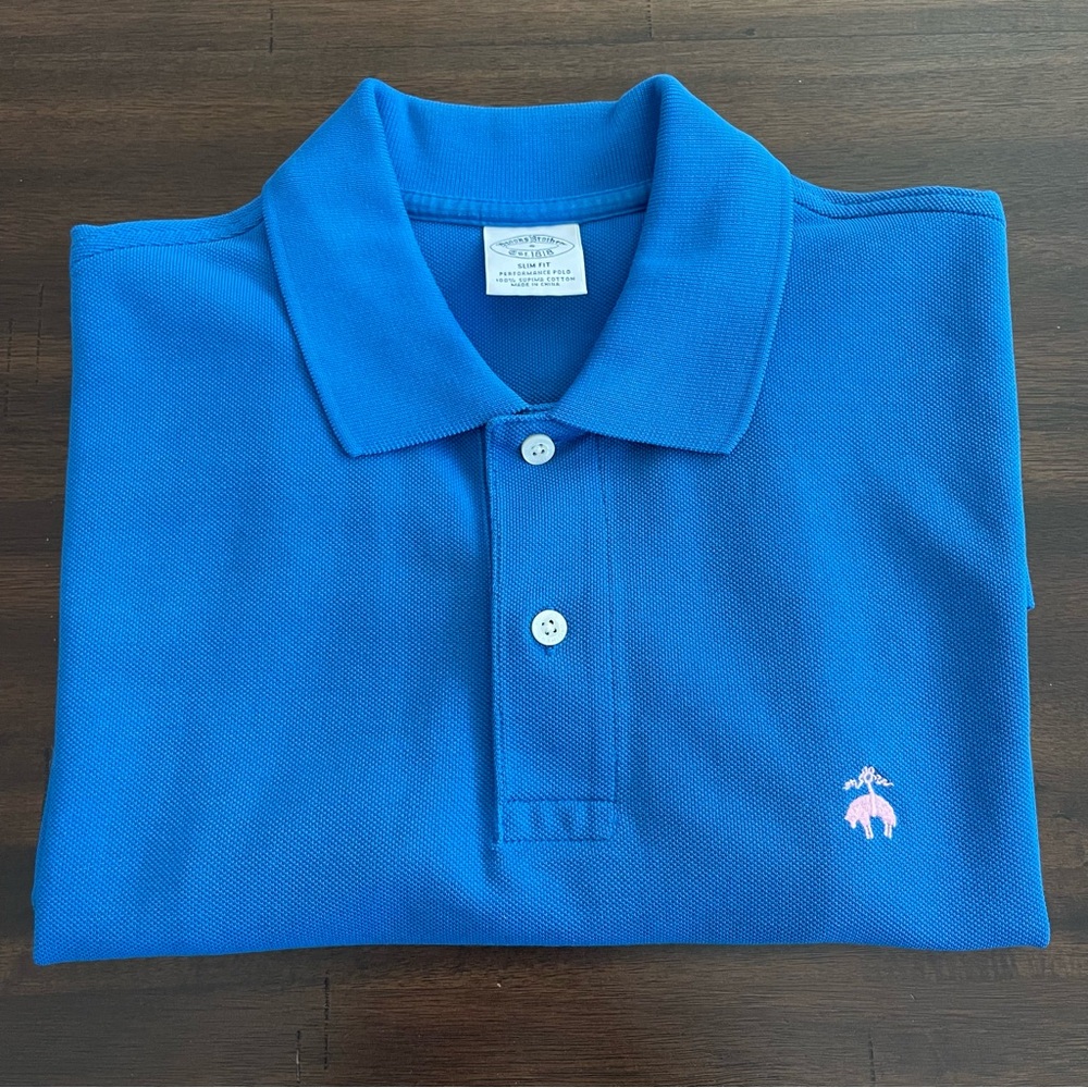 Brooks Brothers Cornflower Blue Polo